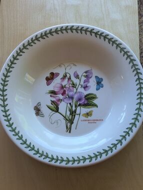 Portmeirion Botanical Garden 12" Deep Plate Sweet Pea